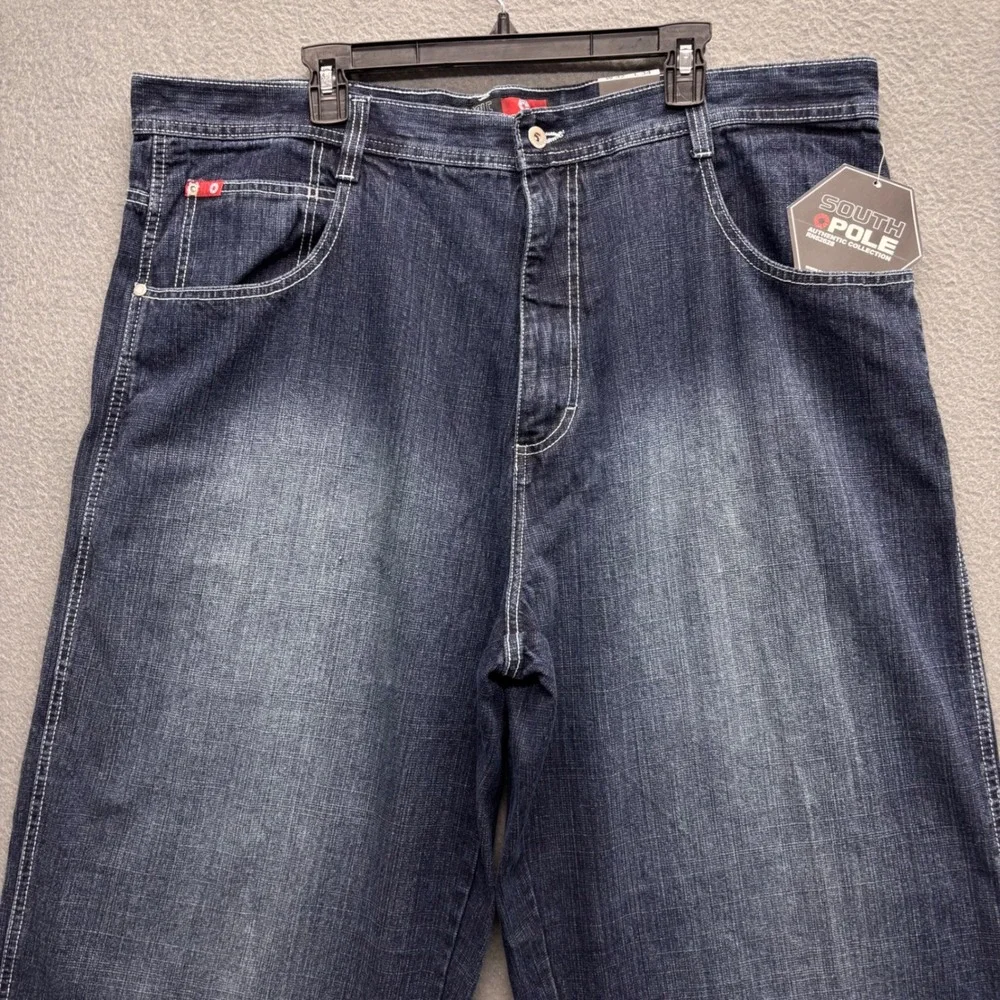 Southpole Mens Red Tab Baggy Jeans 42x34 (Actual 42x33) Y2K Streetwear Deadstock